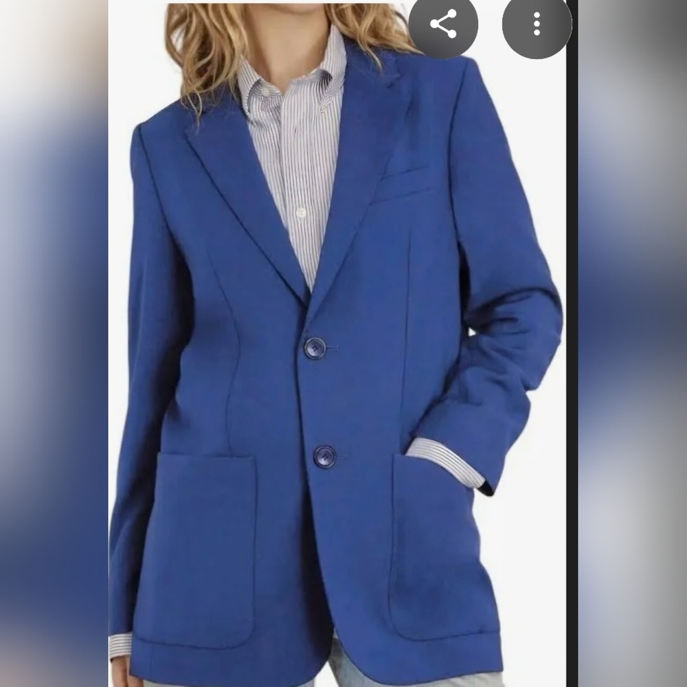 New/never Worn ISAAC MIZRAHI  Women's Brown Button Blazer